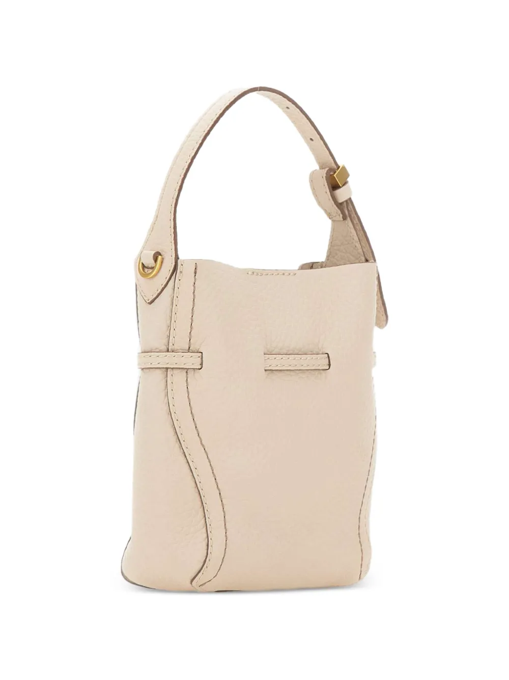 GIANNI CHIARINI Sienna shopper van gehamerd leer Beige