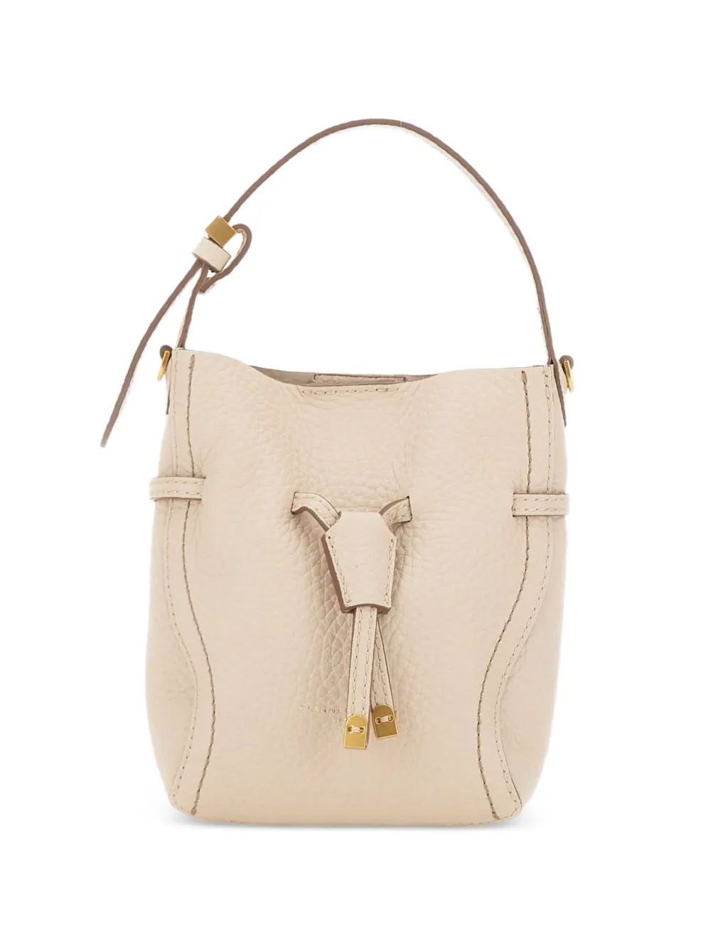 GIANNI CHIARINI Sienna hammered-leather tote bag - Toni neutri