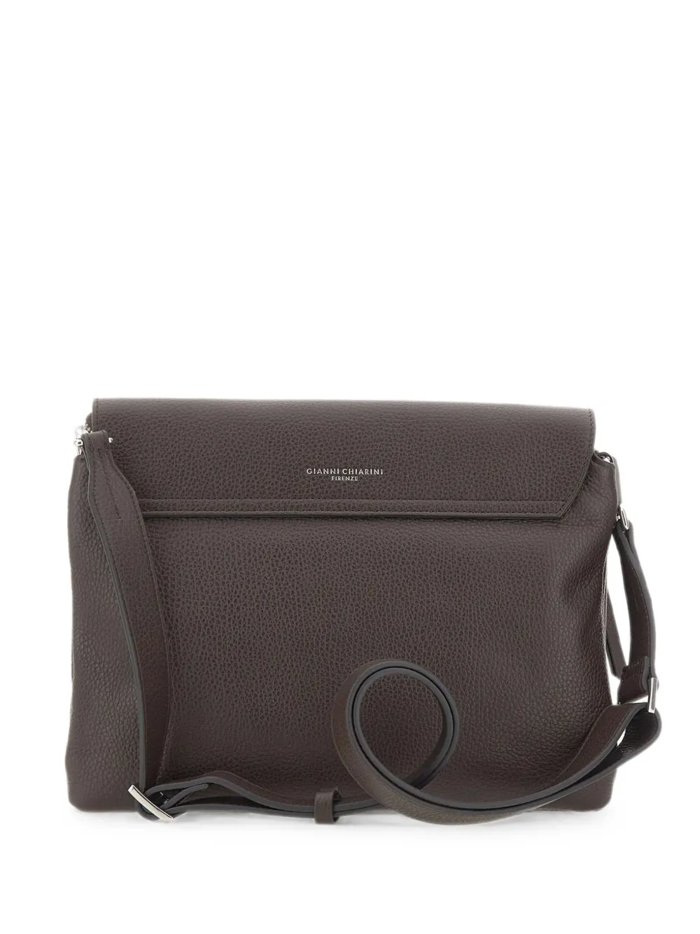 GIANNI CHIARINI medium Three hammered-leather shoulder bag - Marrone