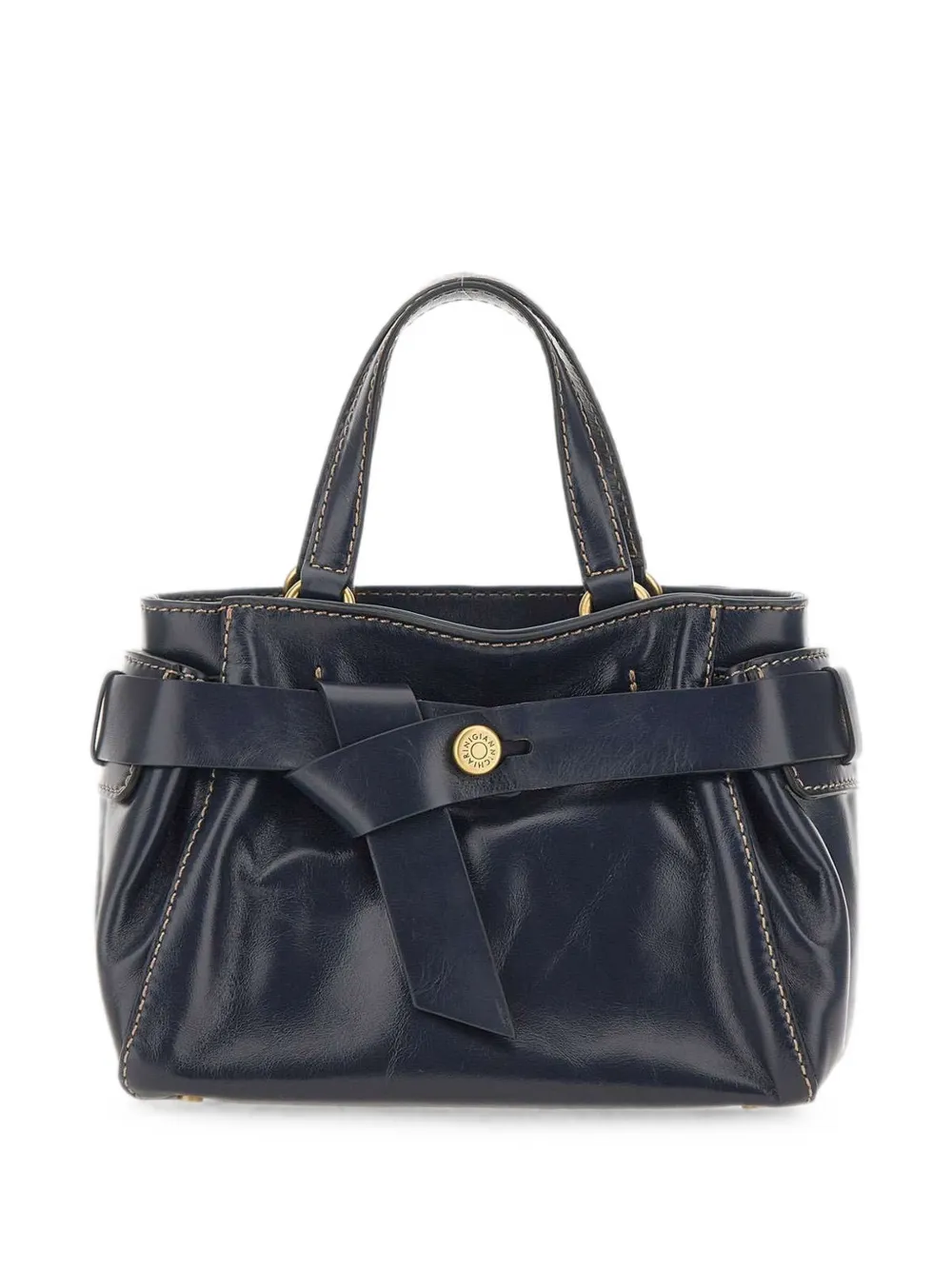 GIANNI CHIARINI Miranda knotted-detail handbag - Blu