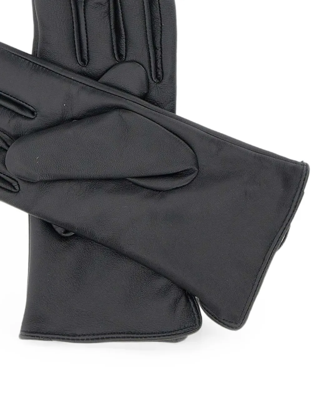 GIANNI CHIARINI Handschoenen met gestikt detail en ringlets Zwart