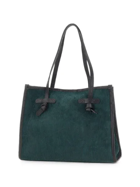 MARCELLA CLUB medium Marcella ribbed suede shoulder bag