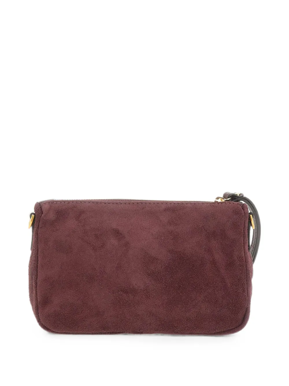 GIANNI CHIARINI Nora suède clutch Rood