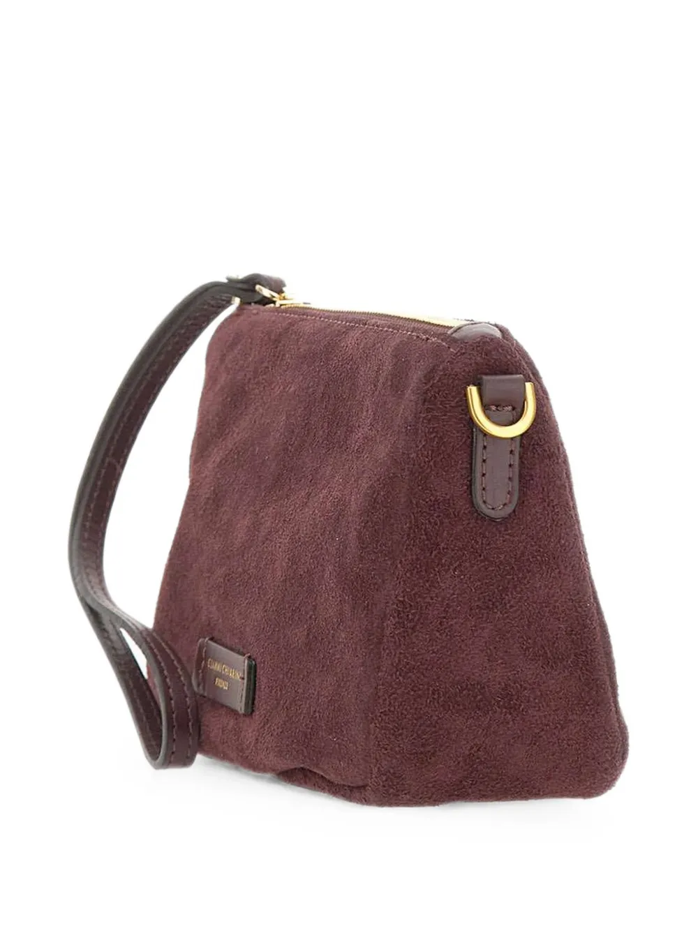 GIANNI CHIARINI Nora suède clutch Rood
