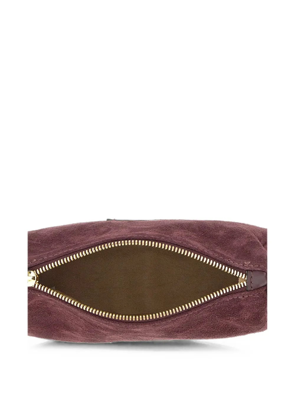 GIANNI CHIARINI Nora suède clutch Rood