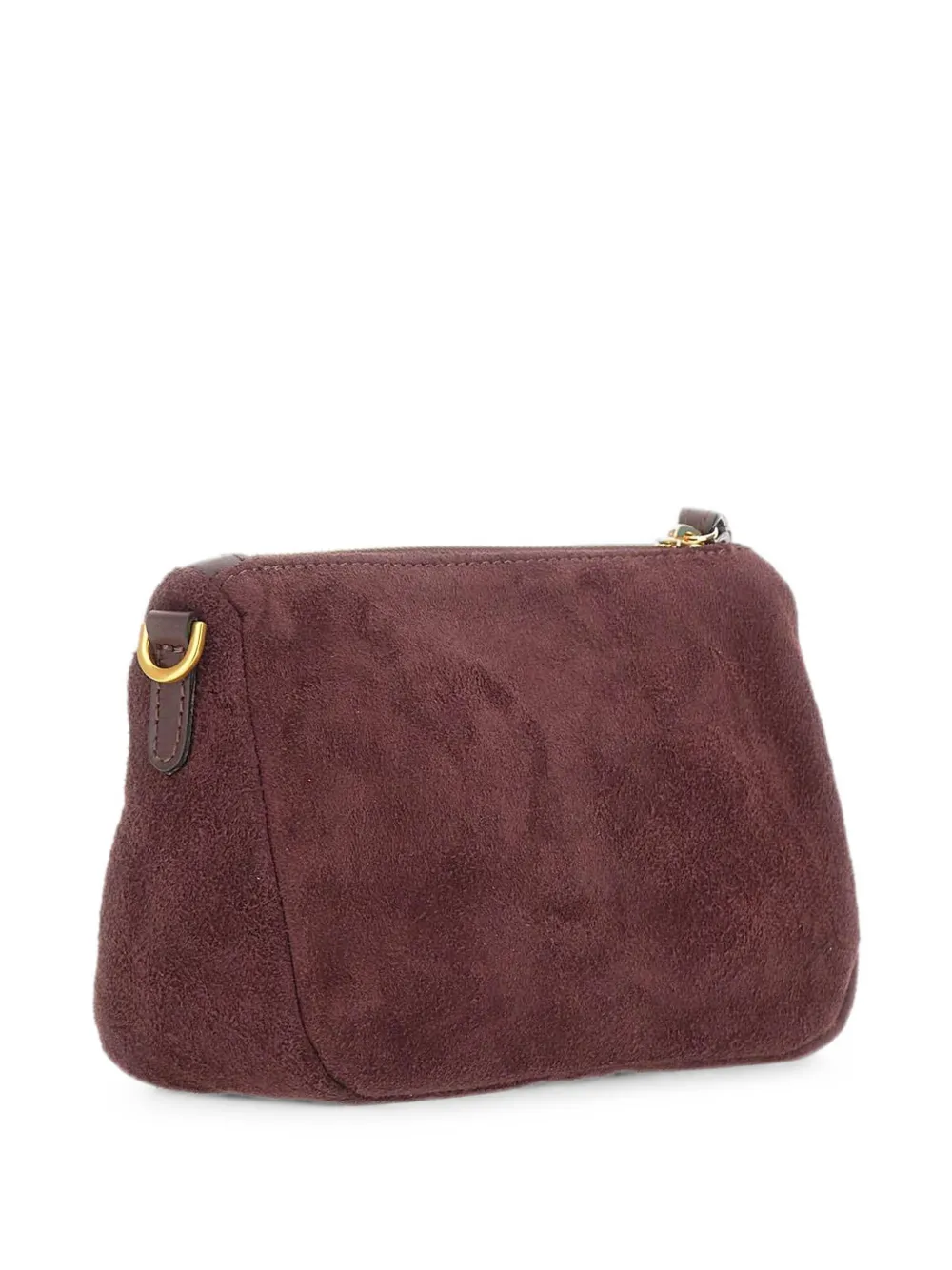 GIANNI CHIARINI Nora suède clutch Rood