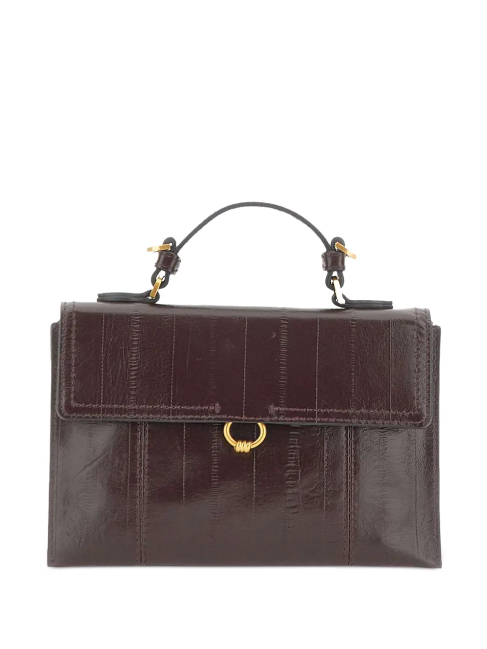 GIANNI CHIARINI Vicky striped-effect tote bag - Marrone