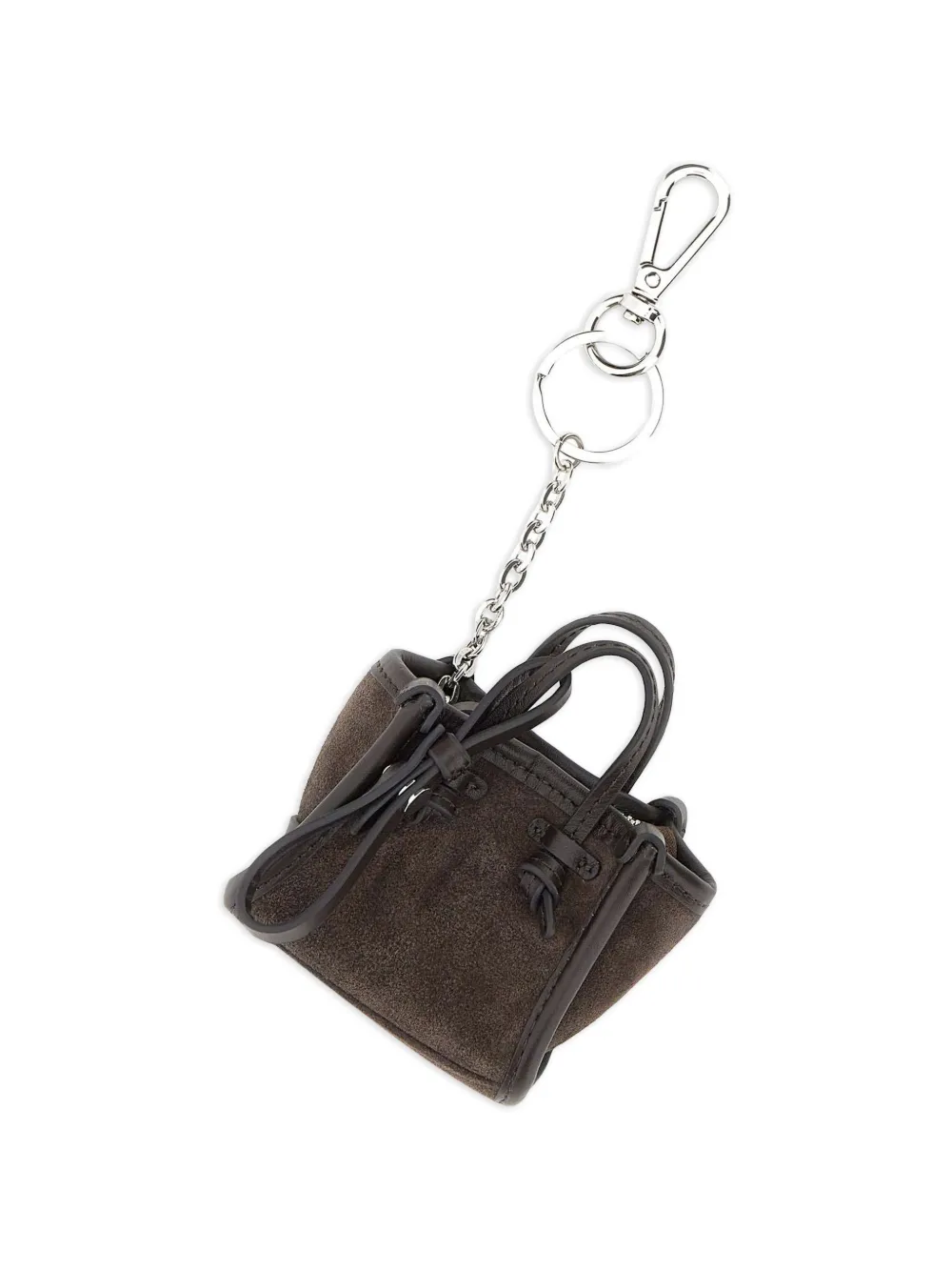 GIANNI CHIARINI Marcella suède sleutelhanger Bruin
