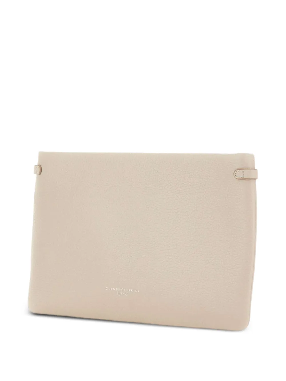 GIANNI CHIARINI Hermy clutch met textuur Beige
