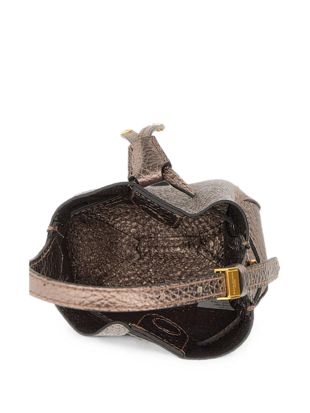 GIANNI CHIARINI Kleine Sienna leren shopper met textuur Bruin