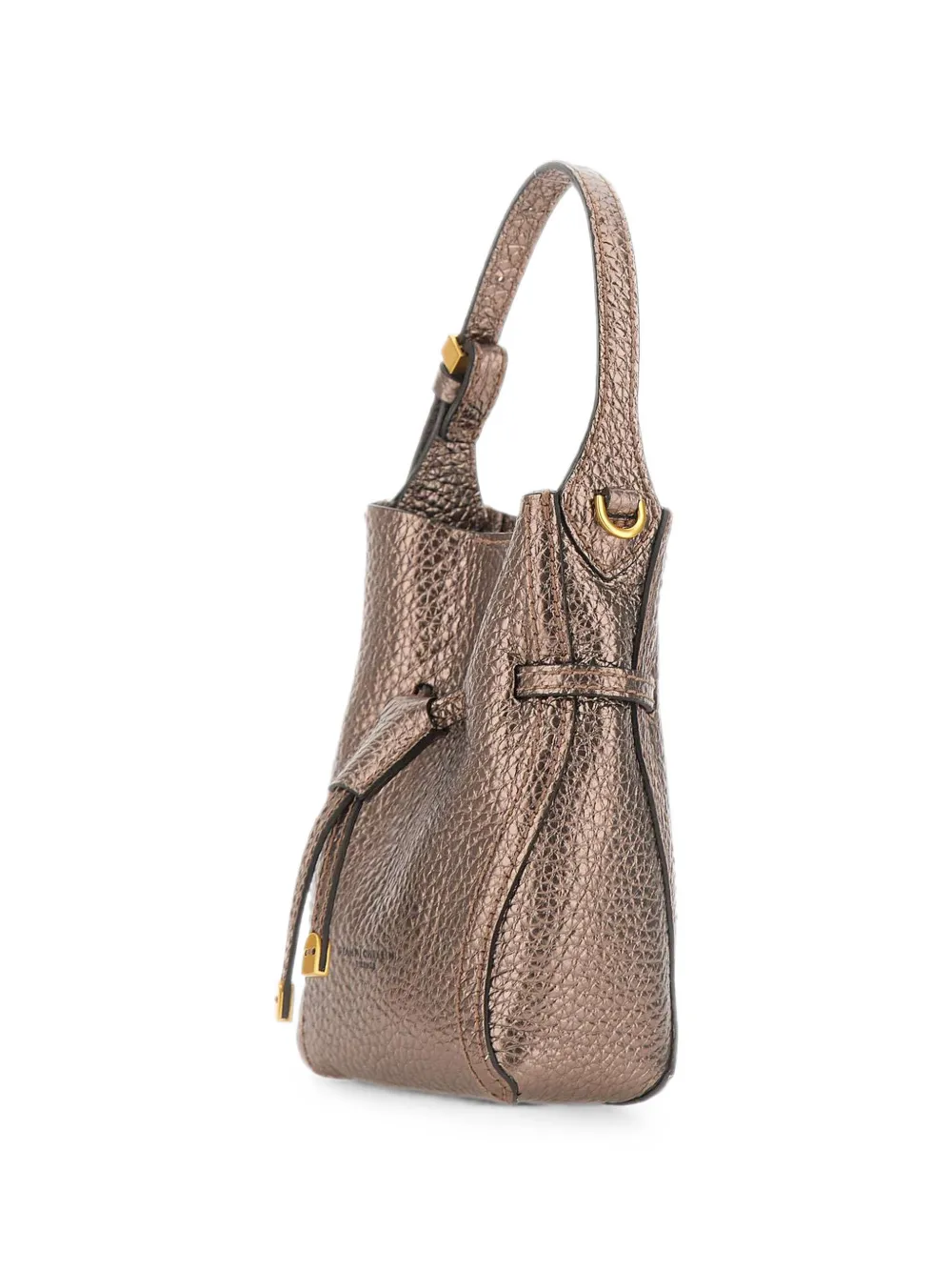 GIANNI CHIARINI Kleine Sienna leren shopper met textuur Bruin