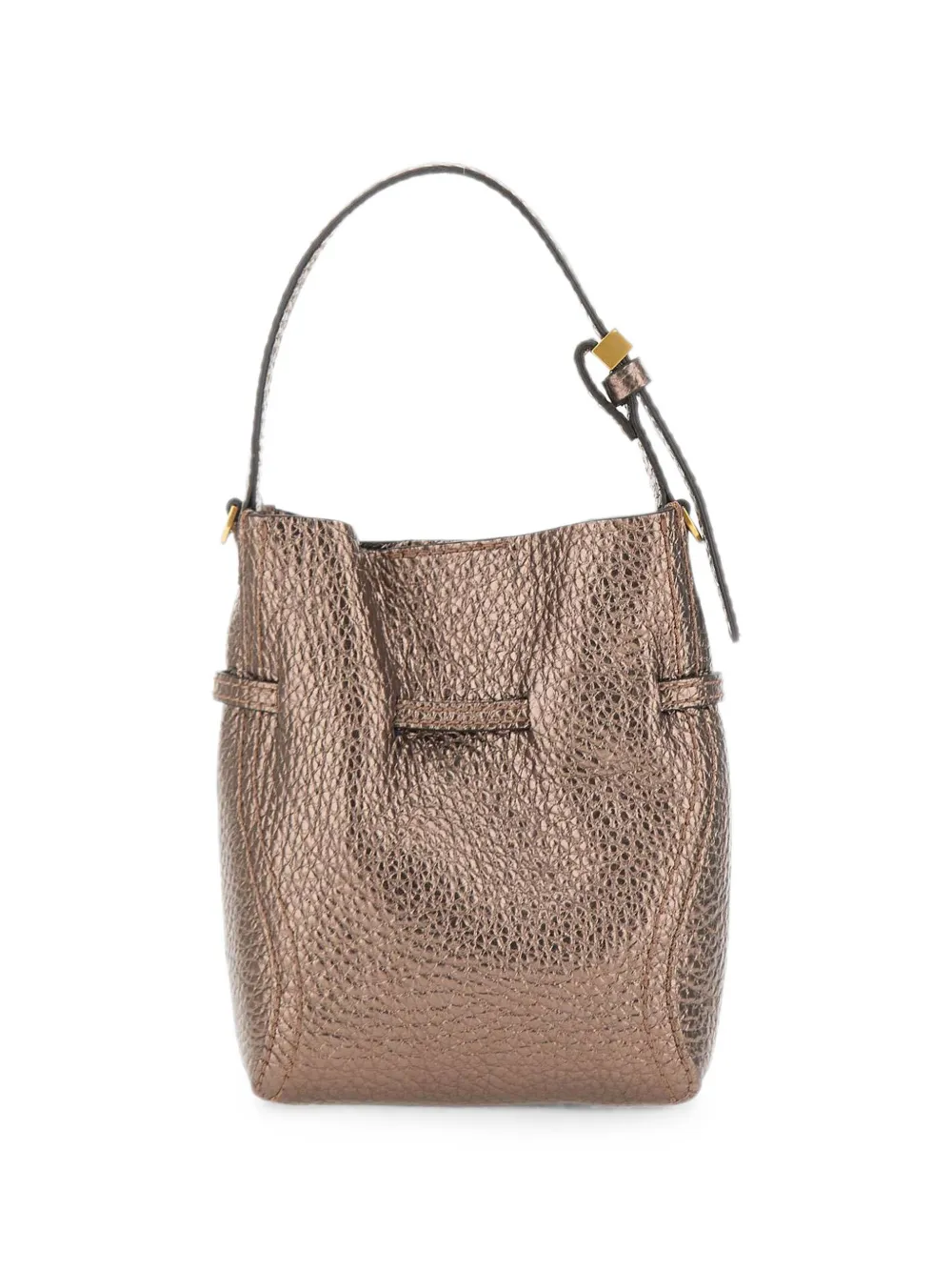 GIANNI CHIARINI Kleine Sienna leren shopper met textuur Bruin