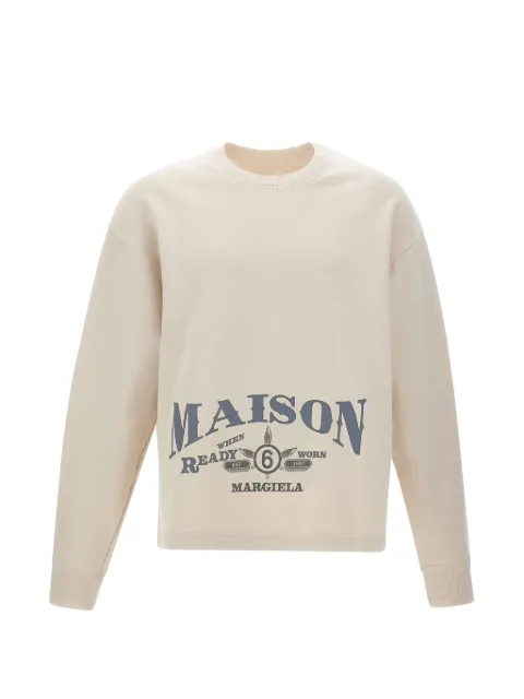 MM6 Maison Margiela logo-print cotton sweatshirt