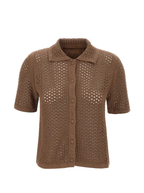 MC2 Saint Barth Elowen crochet-knit shirt