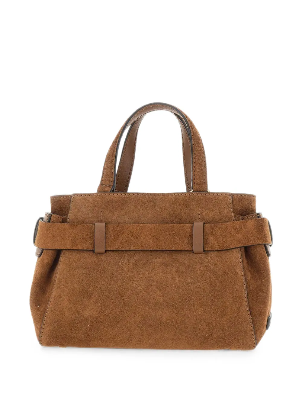 GIANNI CHIARINI Miranda suède shopper met geknoopt detail Bruin