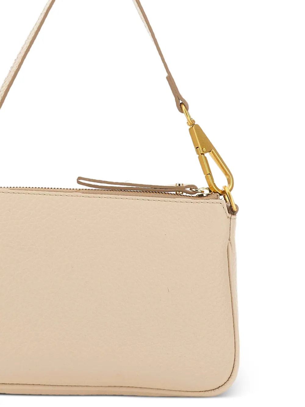 GIANNI CHIARINI Brooke leren schoudertas Beige