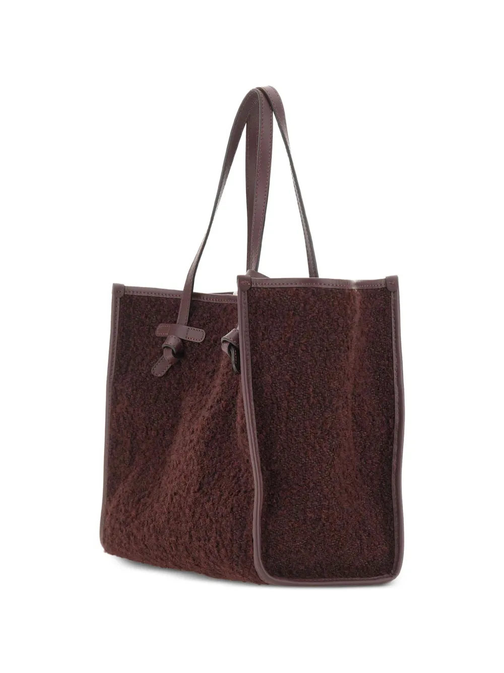GIANNI CHIARINI Marcella shopper met bouclé-effect Rood
