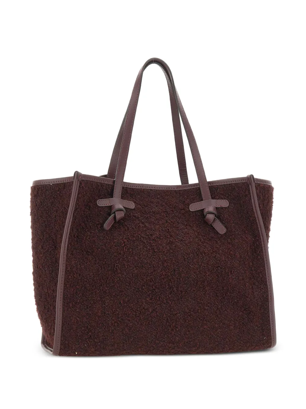 GIANNI CHIARINI Marcella shopper met bouclé-effect Rood