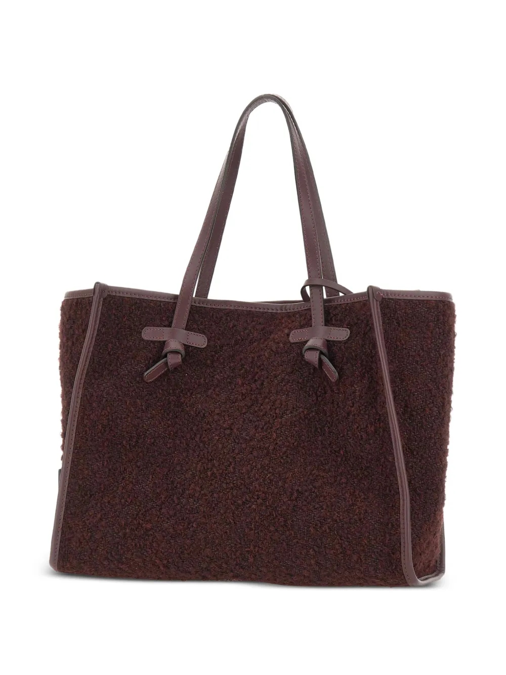 GIANNI CHIARINI Marcella shopper met bouclé-effect Rood