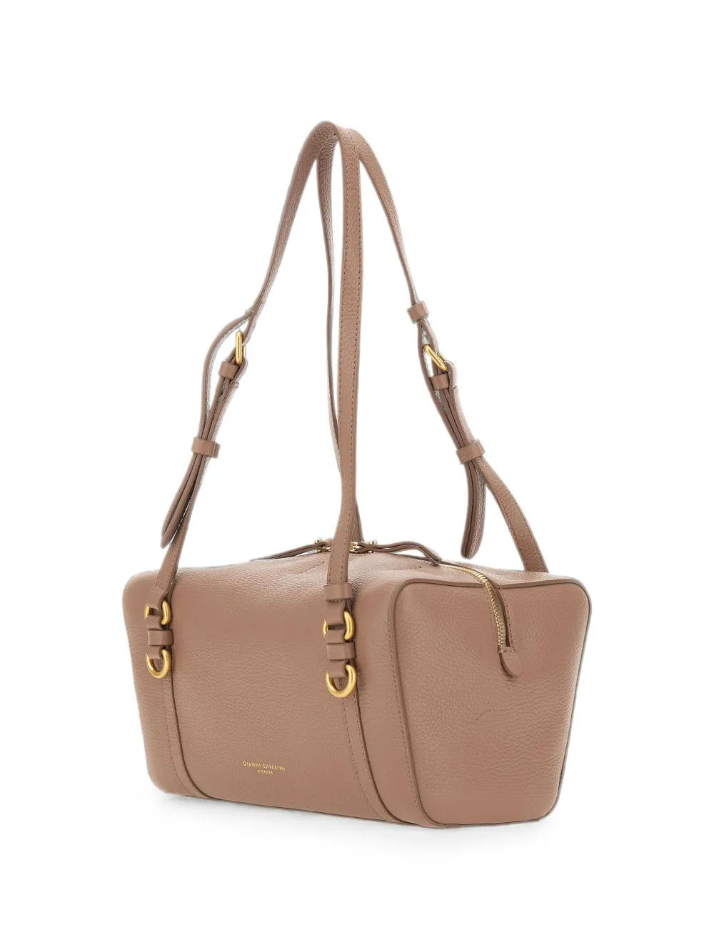 GIANNI CHIARINI Terry leren schoudertas met textuur Roze