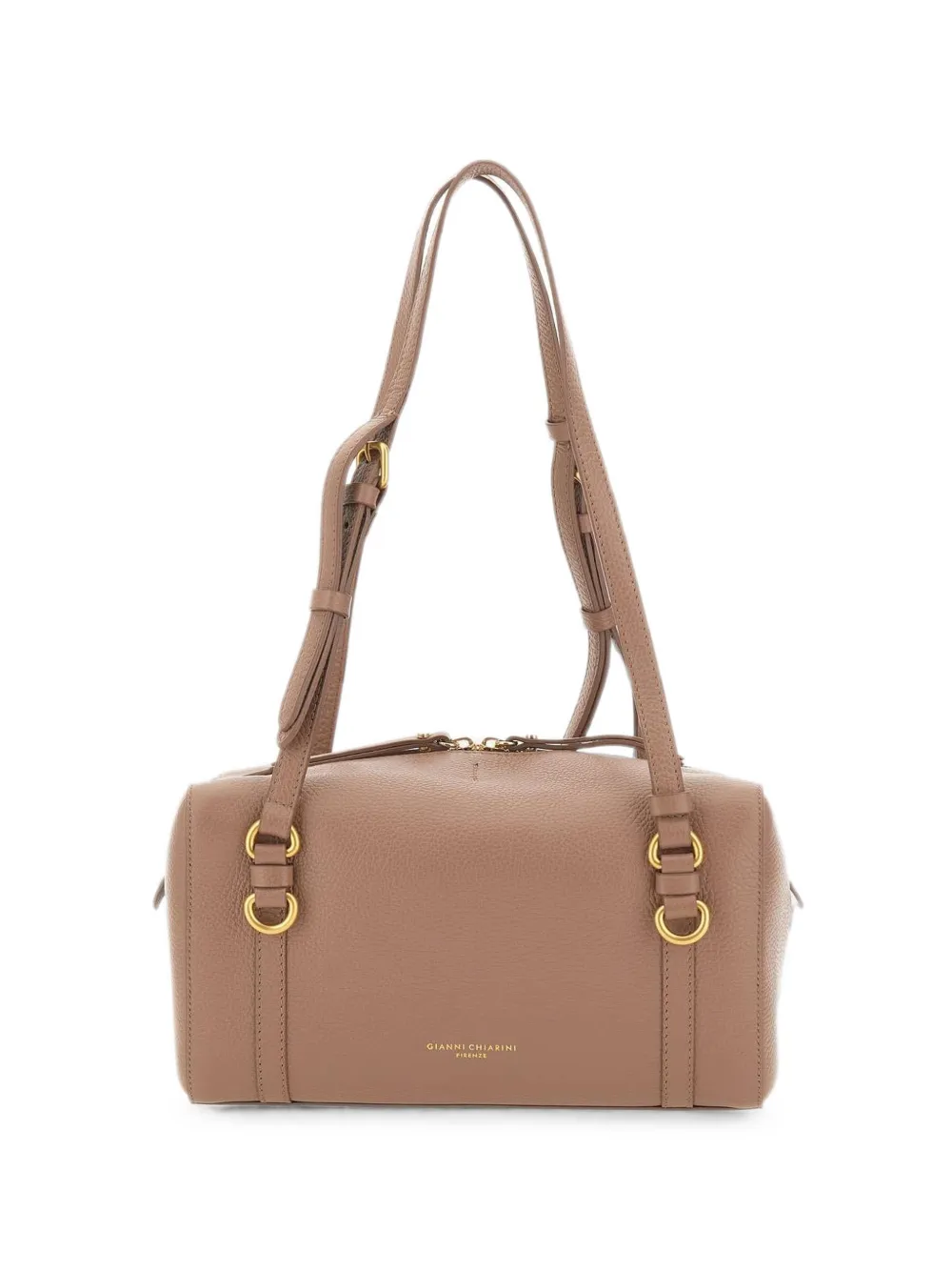 GIANNI CHIARINI Terry pebbled-leather shoulder bag - Rosa