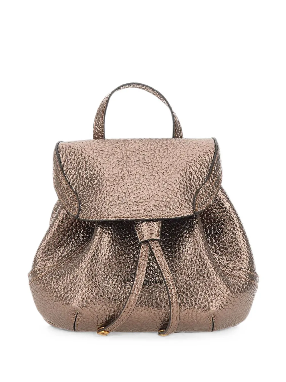 GIANNI CHIARINI Violette hammered leather backpack - Rosa