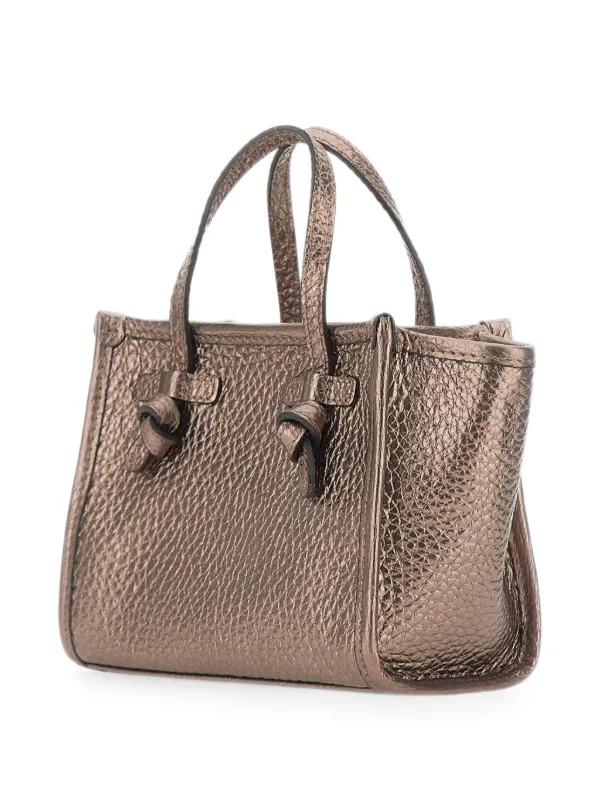 GIANNI CHIARINI Miss Marcella レザーハンドバッグ S | ブラウン 