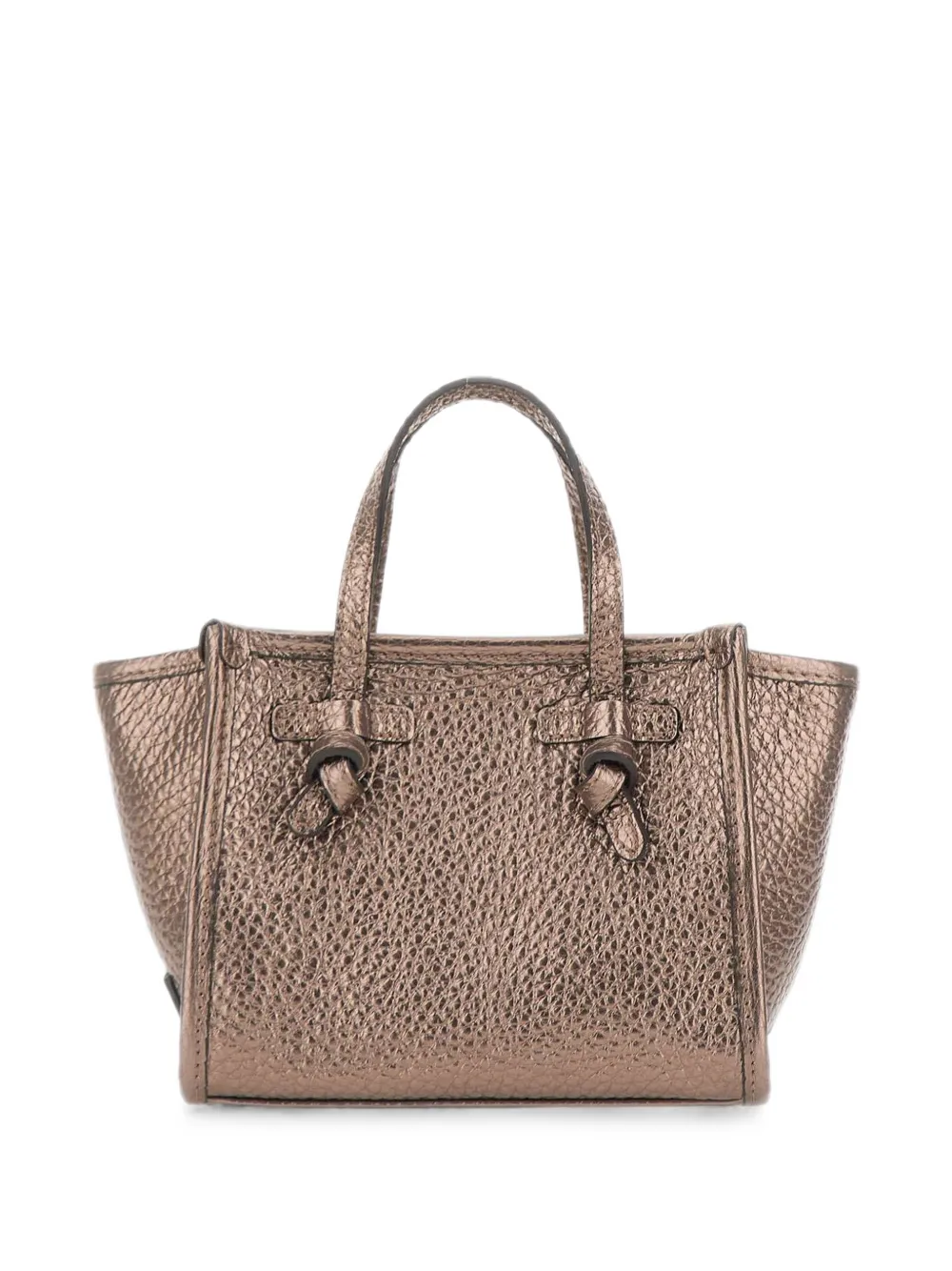 GIANNI CHIARINI small Miss Marcella leather tote bag - Marrone