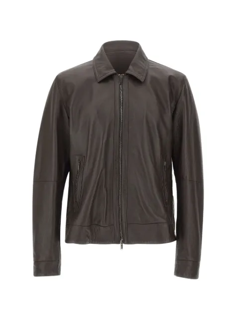 VOLFAGLI Tebe pebbled leather jacket