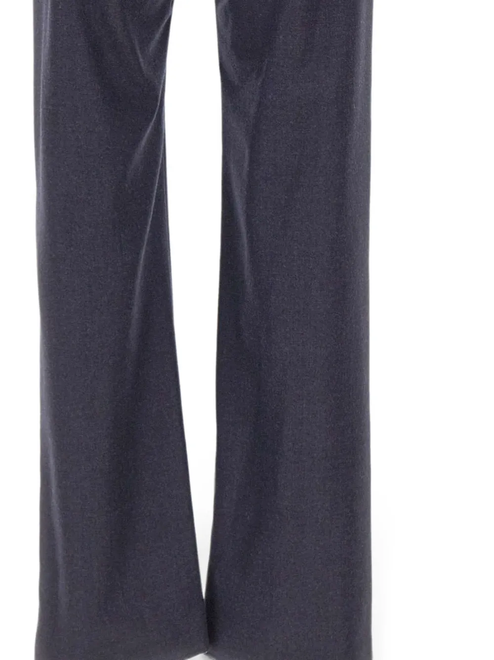 MM6 Maison Margiela Wollen broek met franje Blauw
