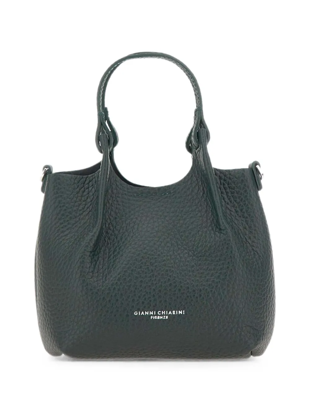 GIANNI CHIARINI Dua grained leather shoulder bag - Verde