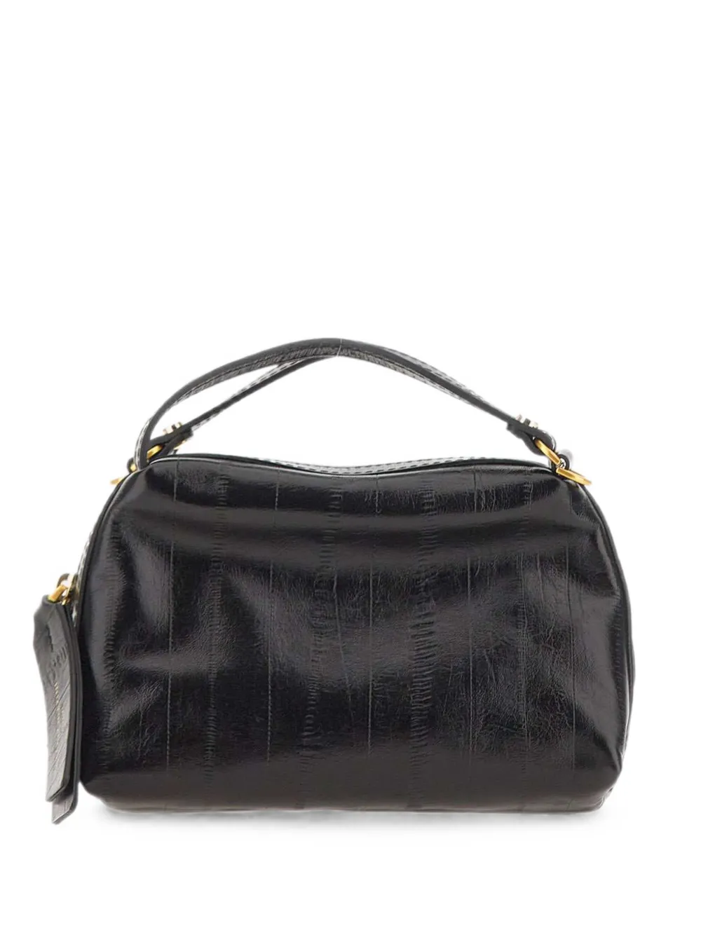 GIANNI CHIARINI Alifa striped leather shoulder bag - Schwarz