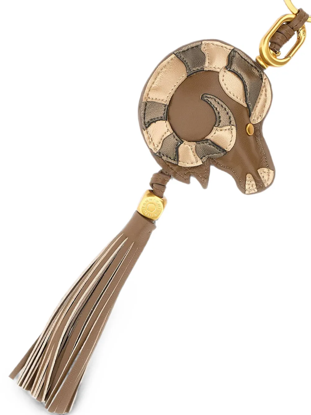 GIANNI CHIARINI Sleutelhanger met kwastje Bruin