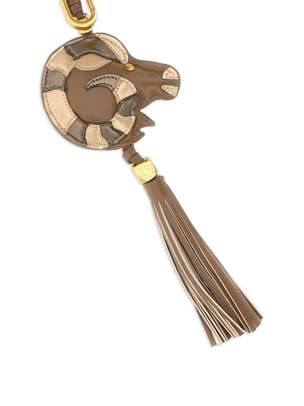 GIANNI CHIARINI Sleutelhanger met kwastje Bruin