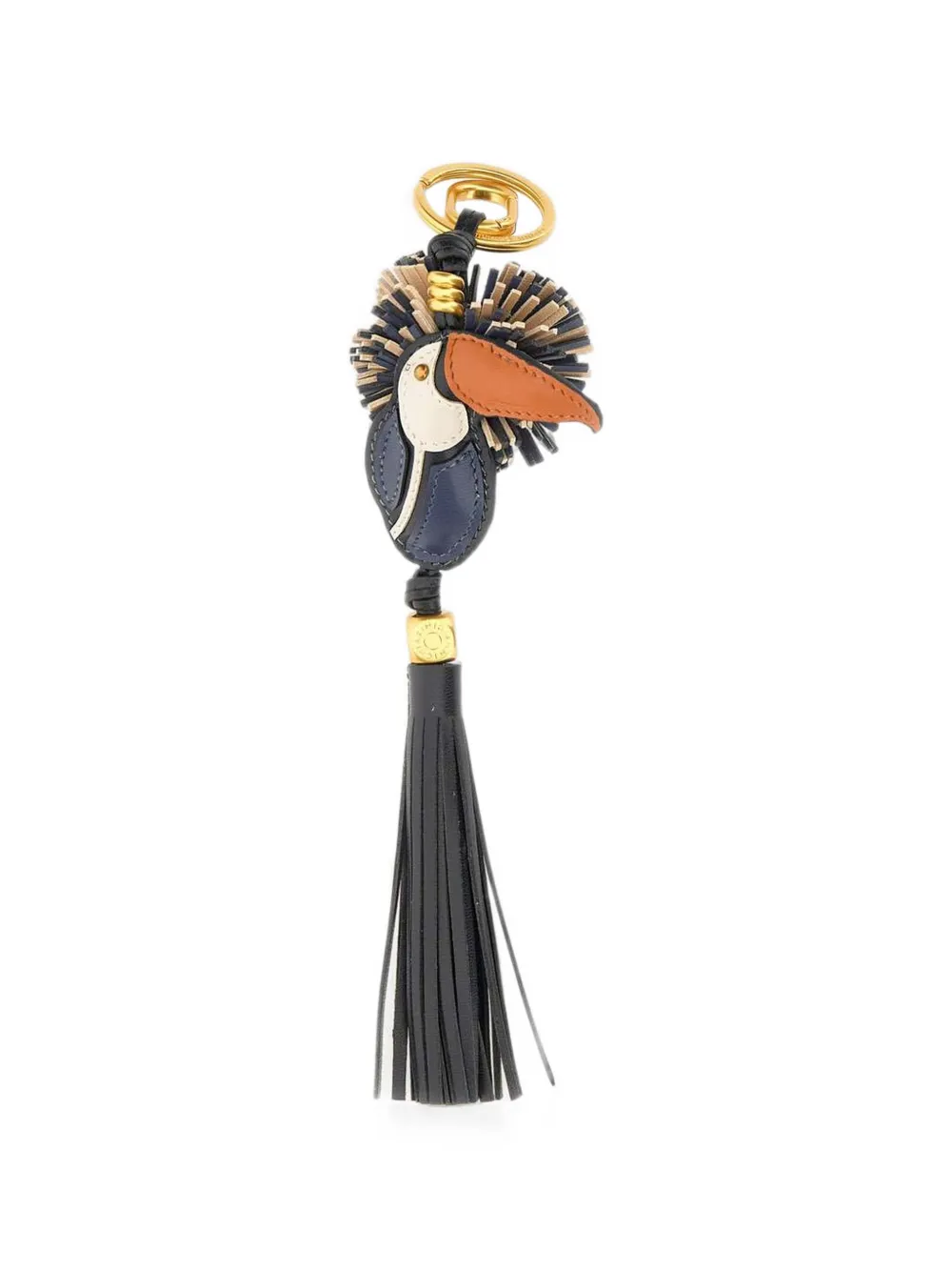GIANNI CHIARINI toucan-design tassel keyring - Blau