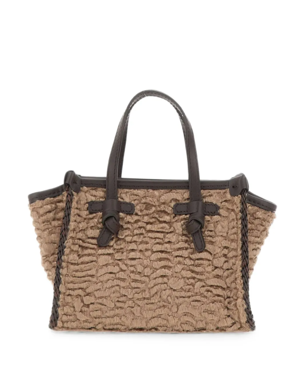 GIANNI CHIARINI Miss Marcella textured tote bag - Toni neutri
