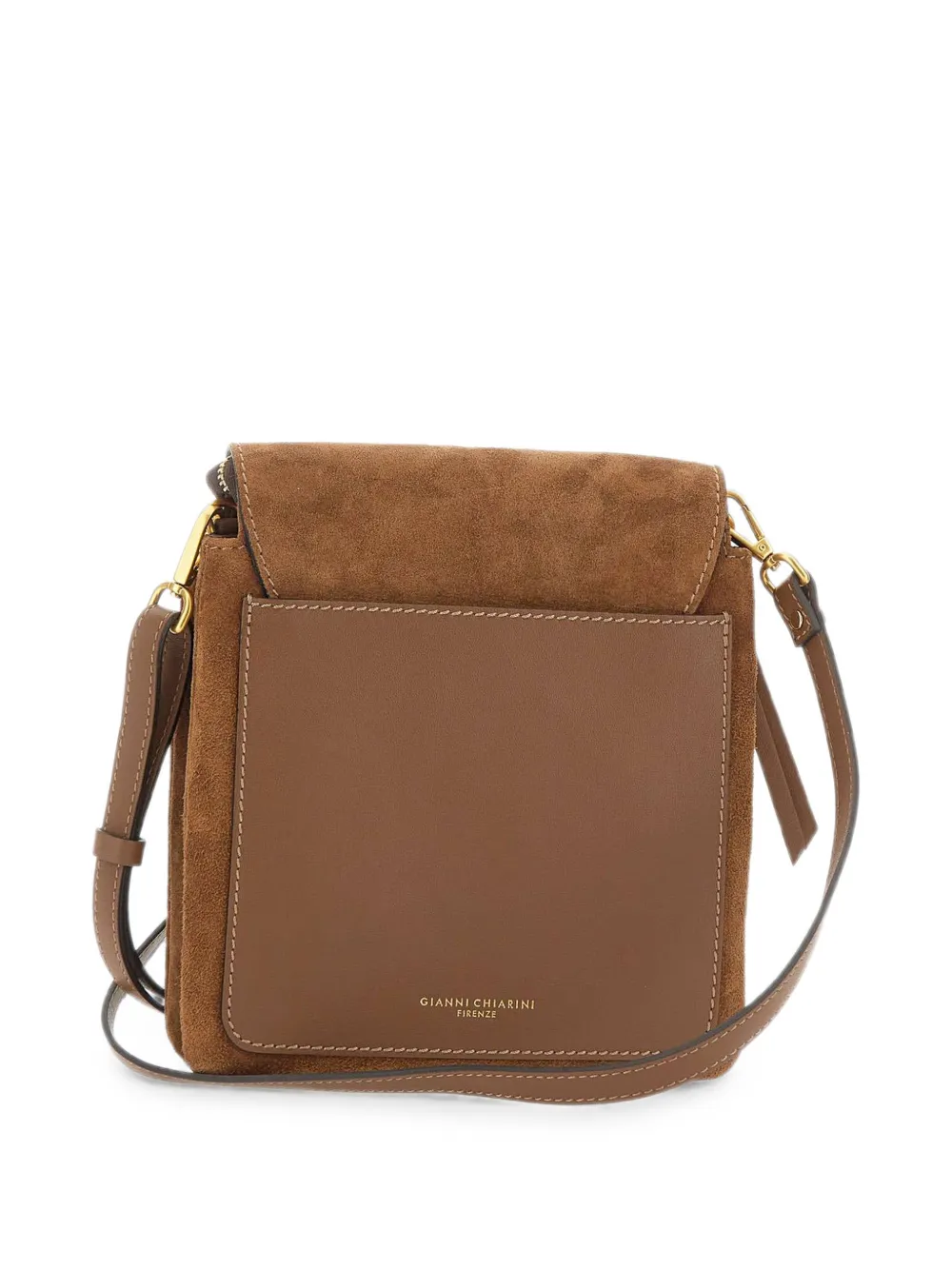 GIANNI CHIARINI Three suède schoudertas Bruin