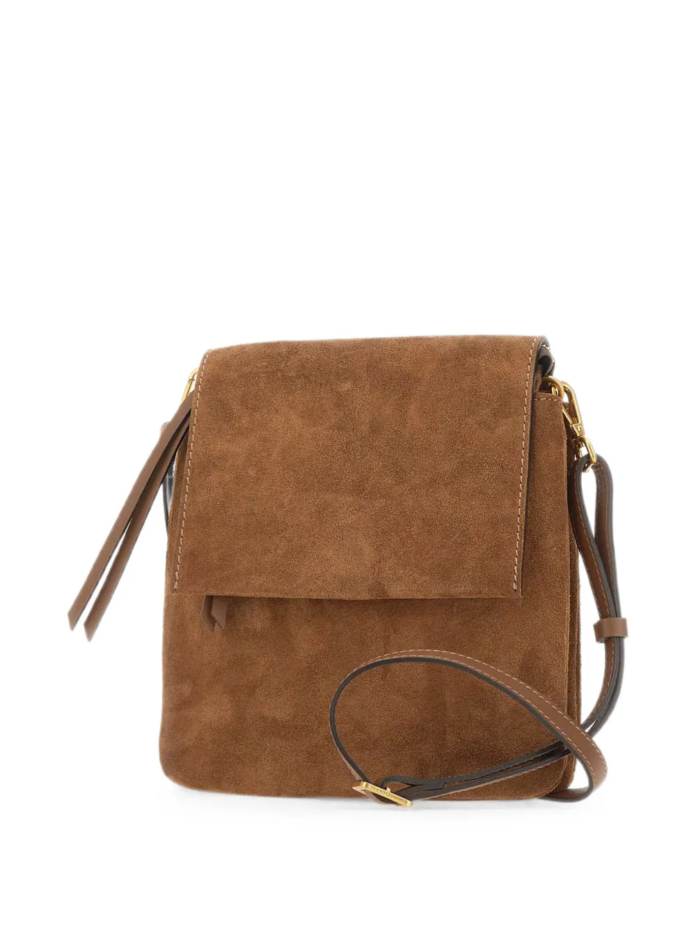 GIANNI CHIARINI Three suède schoudertas Bruin