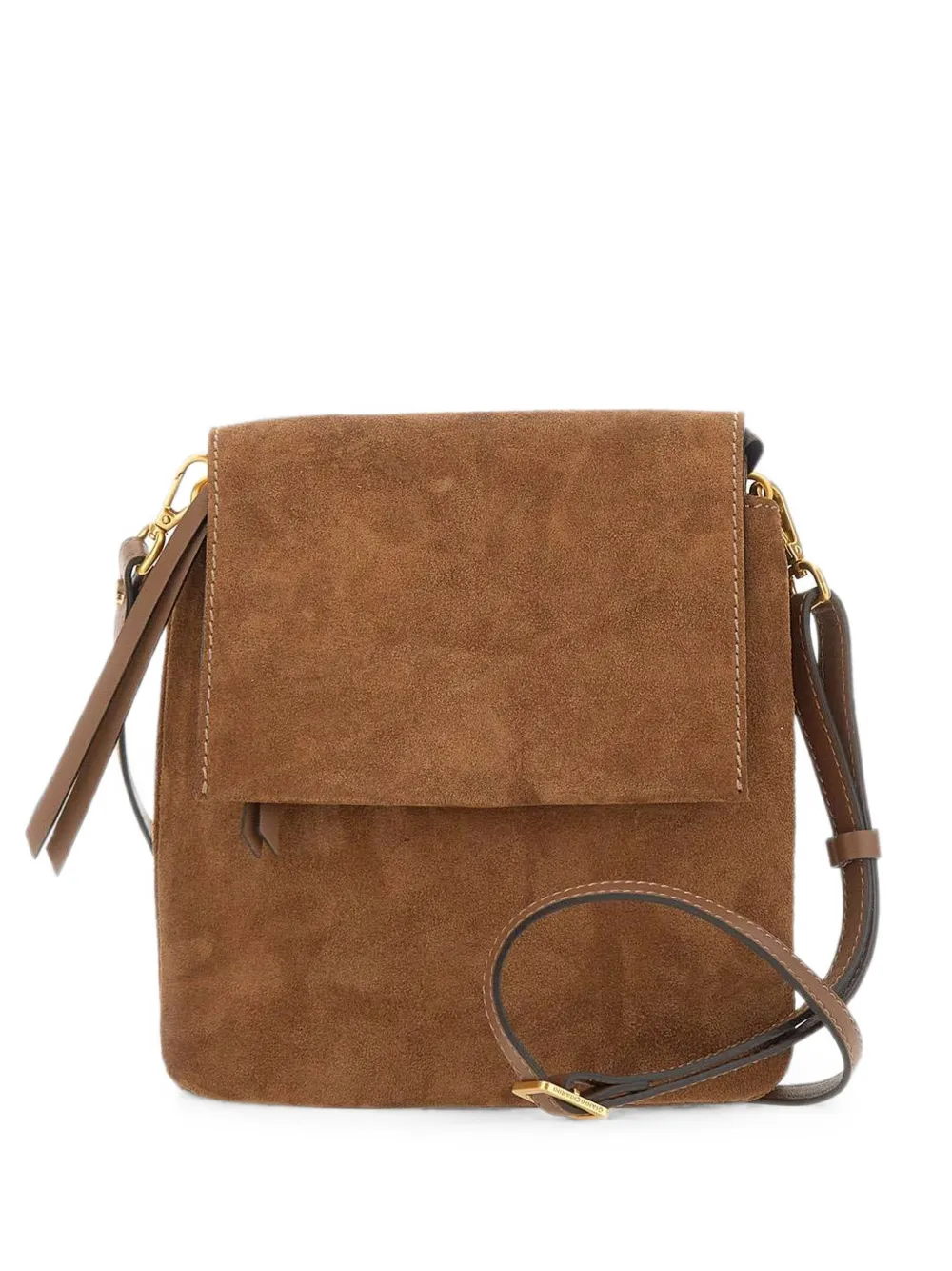 GIANNI CHIARINI Three suede shoulder bag - Braun
