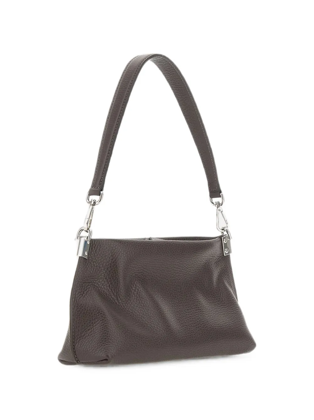 GIANNI CHIARINI Fanny leren schoudertas met textuur Bruin