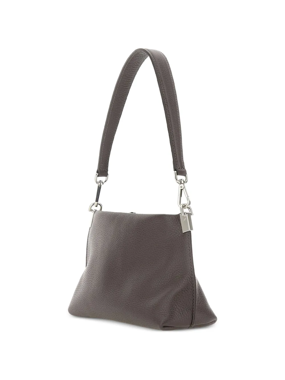 GIANNI CHIARINI Fanny leren schoudertas met textuur Bruin