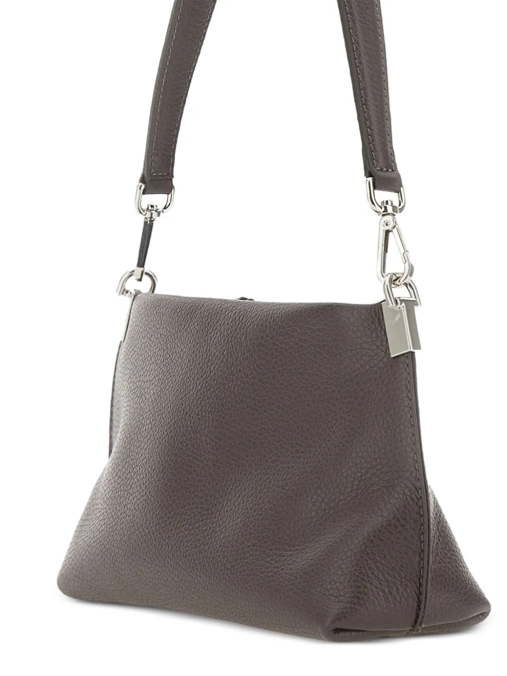 GIANNI CHIARINI Fanny leren schoudertas met textuur Bruin