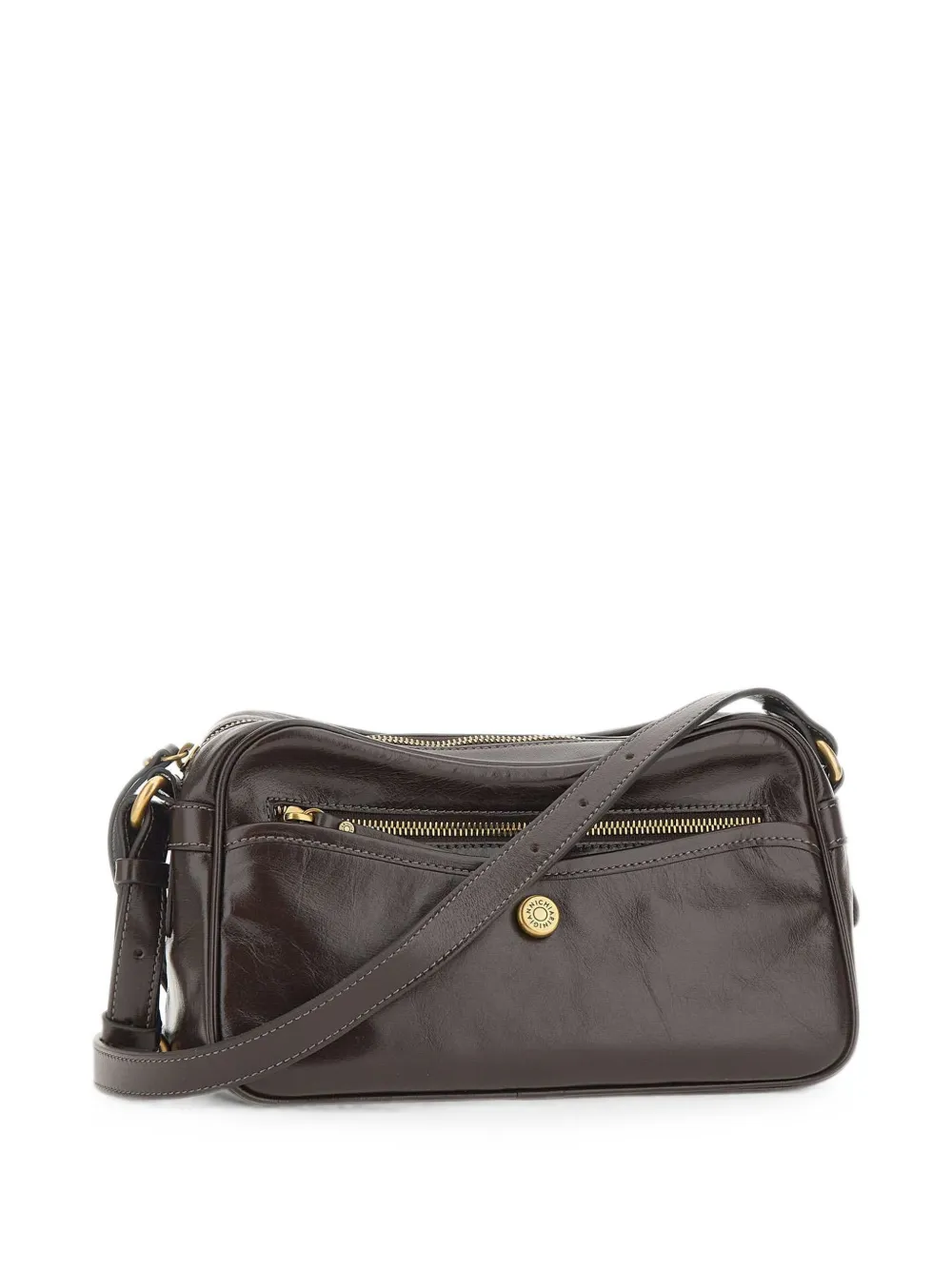 GIANNI CHIARINI Cora leren schoudertas Bruin