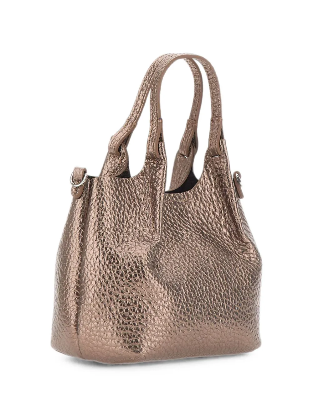 GIANNI CHIARINI Kleine Dua shopper van bewerkt leer Bruin