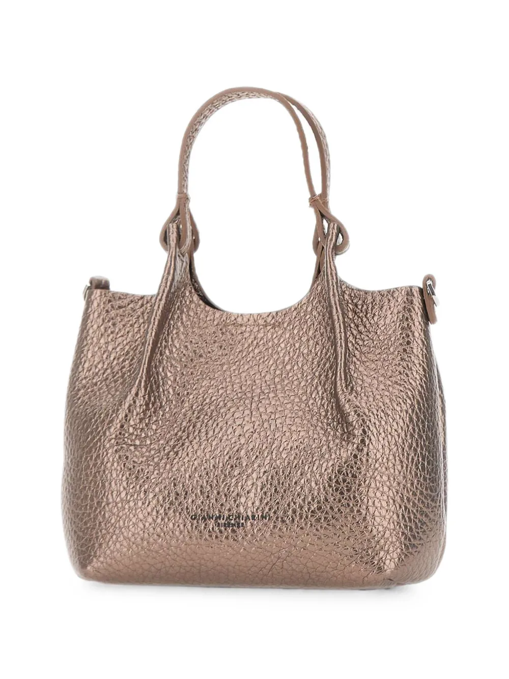 GIANNI CHIARINI Kleine Dua shopper van bewerkt leer Bruin
