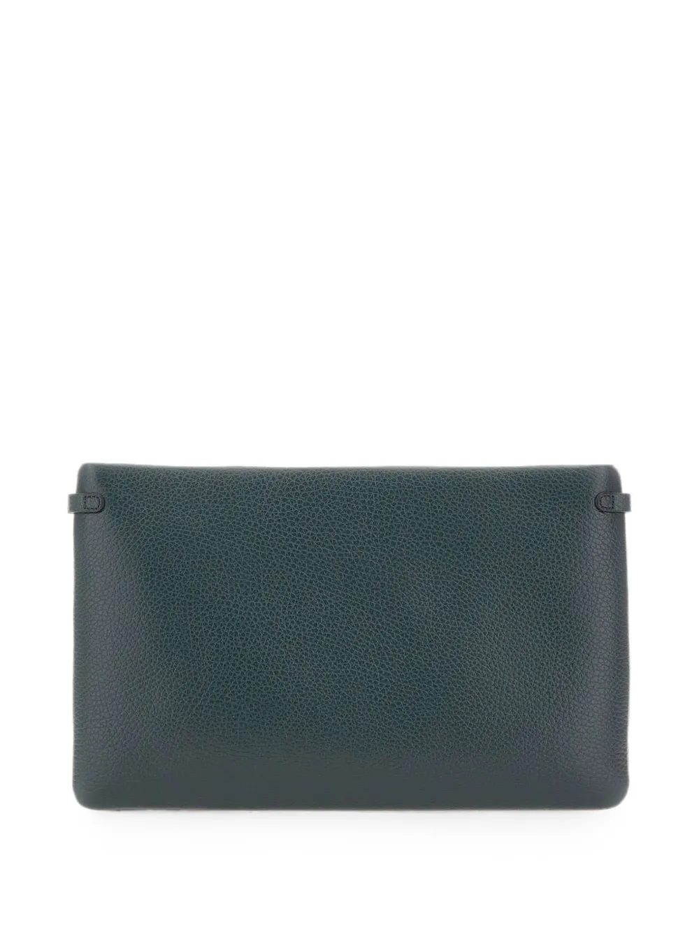 GIANNI CHIARINI Hermy clutch van gehamerd leer Groen