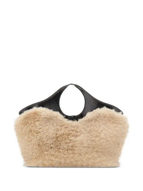 GIANNI CHIARINI Infinity faux-fur tote bag