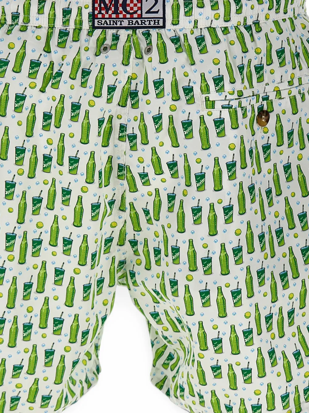 MC2 Saint Barth Zwembroek met print Wit