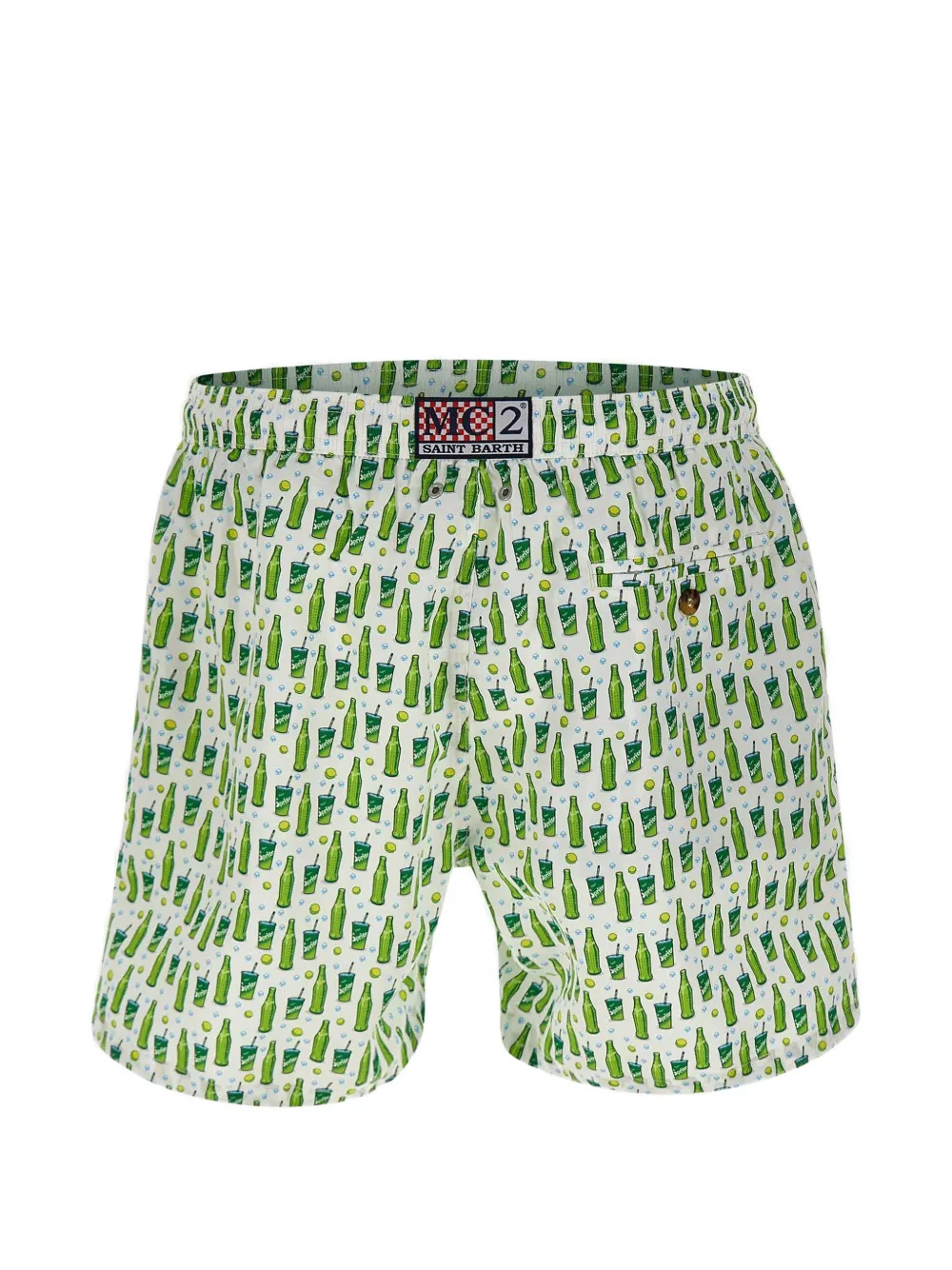 MC2 Saint Barth Zwembroek met print Wit