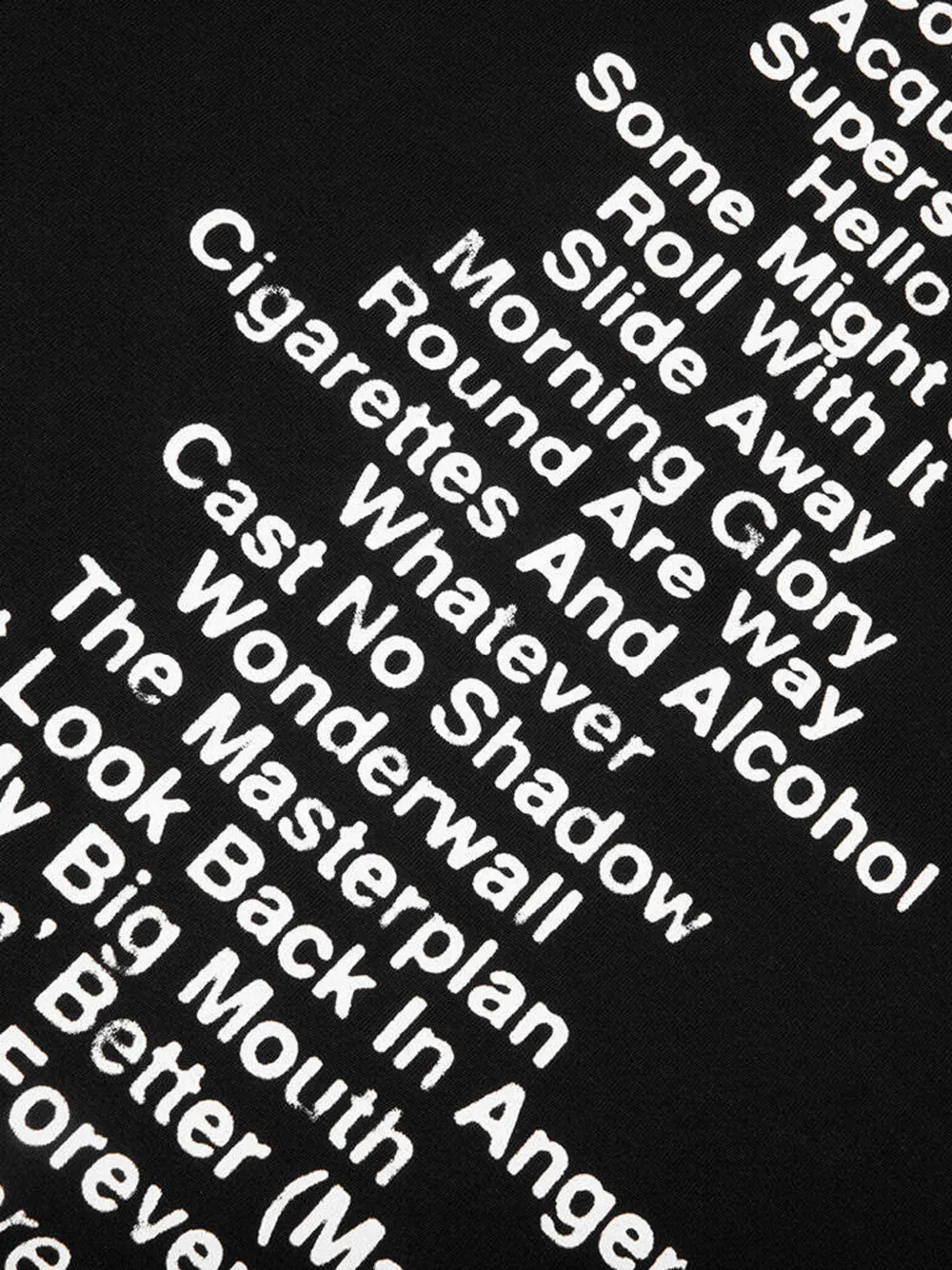 Pleasures x Oasis All Access T-shirt Zwart
